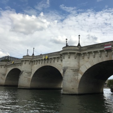 We began the boat cruise from the Pont Neuf
